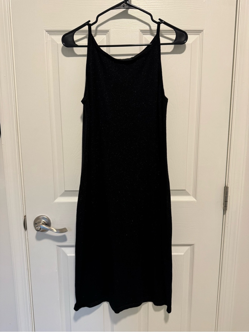 Vintage Ralph Lauren Classic Black Sparkle Slip Dress Small
